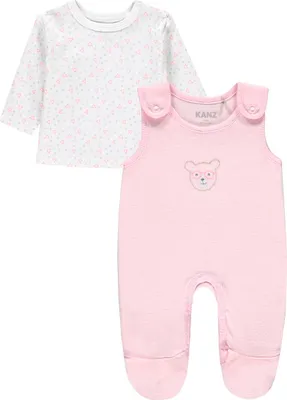 Immagine prodotto di Set da bambina: camicetta + pagliaccetto, rosa, Kanz