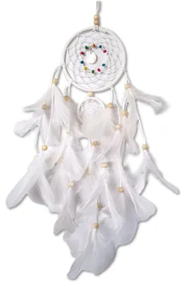 Productafbeelding van Prigta - Dromenvanger - wit 11 x 55 cm - dromenvanger voor kinderen of babykamer