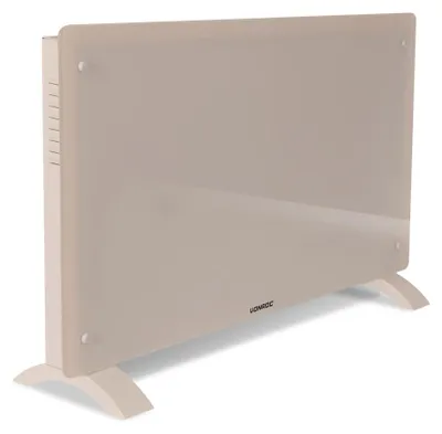 Obrázek produktu pro Tichý konvektorový ohřívač - 2000 W - Béžová barva - skleněný panel s ovládáním přes Wi-Fi