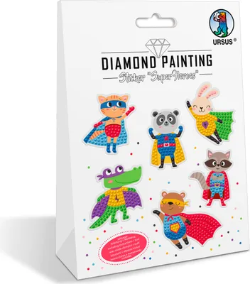 Produktbild von Bastelset Diamond Painting Stickers Super heroes