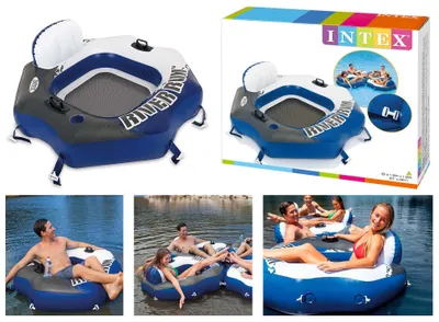 Produktbild von INTEX 58854EU - Schwimmring - River Run Connect (130x126cm) Floater Poolsessel