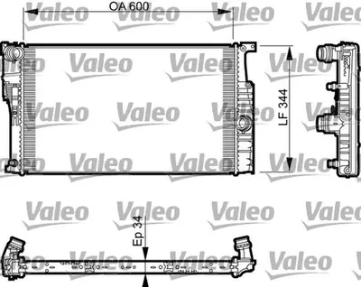 Produktbild von VALEO 735493 Kühler Wasserkühler Motorkühler für BMW 2 Coupe (F22, F87)