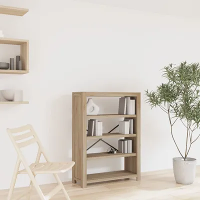 Produktbild von Schlichtes Bücherregal 4 Böden 80x30x110 cm Massivholz Akazie - 6929014