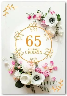 Produktbild von Kartka okolicznościowa Urodziny 65 - Trend