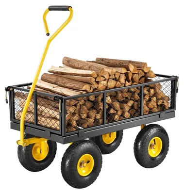 Produktbild von Handwagen mit 500 lbs Tragfähigkeit und abnehmbaren Seitenwänden