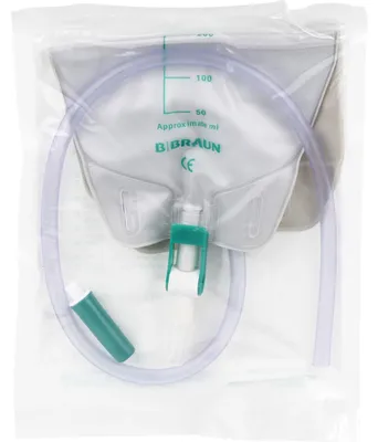 Obrázek produktu pro Vak na moč 500 ml antirefluxnívent.60 cm zkrácený 1 ks