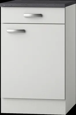 Produktbild von Küchen Unterschrank mit Arbeitsplatte Lagos U506-9 in weiß 50 cm breit