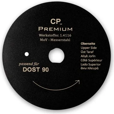 Produktbild von CP Premium Kreismesser Dost 90 Teflon aus Spezial-Edelstahl für Döner, Gyros, Schawarma