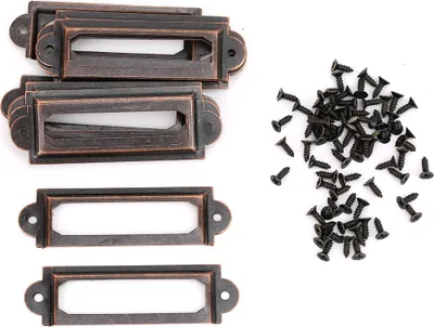 Produktbild von 20 PCS Schubladenetiketten Marke Studenten DIY Retro Schilder Regal Note Accessory Bronze