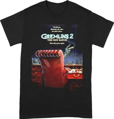 Image de Gremlins - "The New Batch" T-shirt unie homme/femme BI176 (S) (Noir/Rouge)