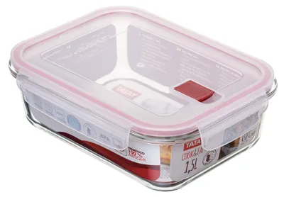 Glas-Vorratsbehälter 0,4 l, Cook & Eat, luftdicht, Borosilikatglas