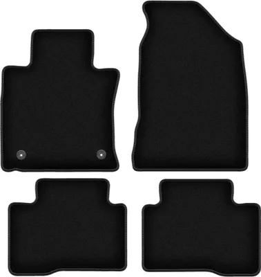 Immagine prodotto di Tappetini in velluto per SsangYong Tivoli (2015-, SUV) neri, set 4 pz, con fissaggi