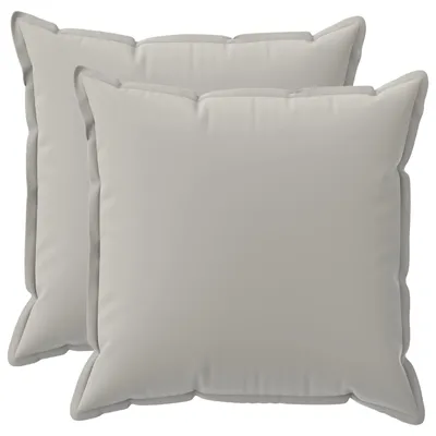 Obrázok produktu pre vidaXL Vankúšový poťah, 2 ks, farba: sivá, materiál: polyester, rozmer: 65 x 65 cm