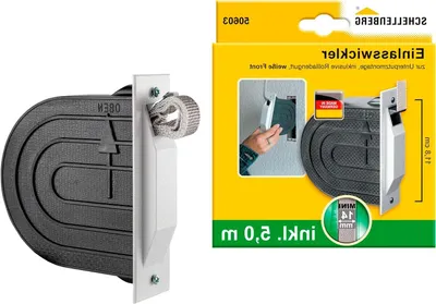 Productafbeelding van Rolluiken Riemwikkelaar - Inbouwset Gordijn - Handmatige Bediening - Eenvoudige Montage - 118 mm Gatafstand - Wit