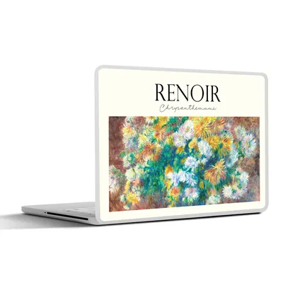 Produktbild von MuchoWow® Laptop Aufkleber Sticker Cover Gemälde - Renoir - Blumenstrauß 40x30 cm - Laptop Dekoration - Selbstklebend