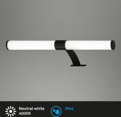 Produktbild von LED Spiegelleuchte 40 cm 4000 Kelvin 6 Watt 720lm schwarz Briloner
