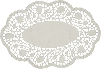 Produktbild von Papstar Mokkadeckchen 26x18cm weiß