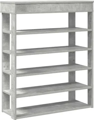 Produktbild von vidaXL Schuhregal Betongrau 80x30x98 cm Holzwerkstoff