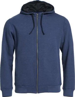 Produktbild von Kapuzenjacke Classic mit durchgehendem Reißverschluss und Reißverschlusstaschen