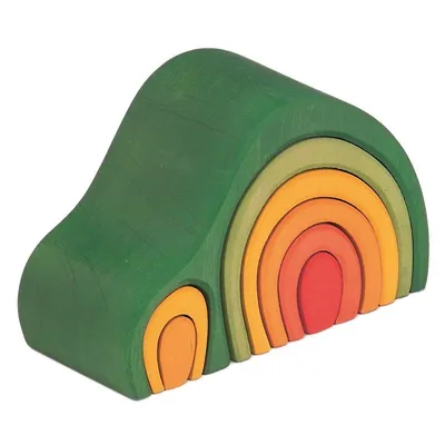 Immagine prodotto di Happy Kidz - Casa ad arco con mattoncini - Colore: verde 21403215048_verde