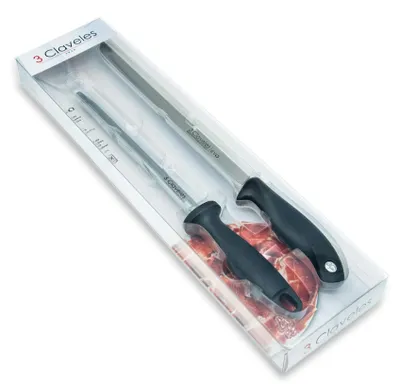 Hammessenset 25 cm, mit Hamhülle, Evo Hamset, Holzgriff