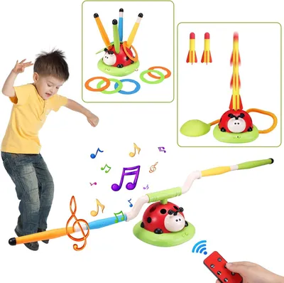 Image de Kit de sport pour enfants 3 en 1, modèle "Décollage", pour l'extérieur