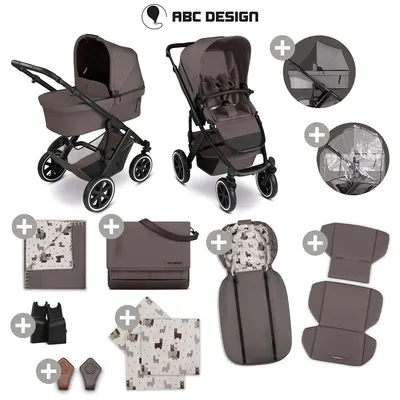 Produktbild von ABC Design Kinderwagen-Set Salsa 5 Air 12 teilig Marron