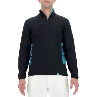 Produktbild von UYN Natyon Ribs 2nd-Layer Half-Zip Funktionsshirt Herren black/turquoise/white L