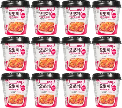 Produktbild von Yopokki Topokki Instant Rice Sticks Sweet&Spicy 12x140g