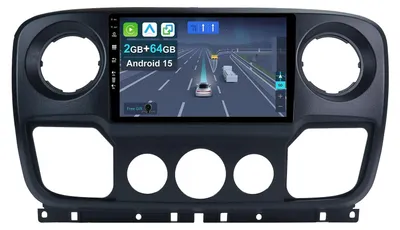 Immagine prodotto di Autoradio Android 15 da 10,1" [2+64G] per Renault Master/Nissan NV400/Opel Movano (2010-2021), stereo 8-core con GPS, CarPlay e Android Auto wireless, Bluetooth
