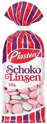 Produktbild von Piasten Schoko Linsen 225g