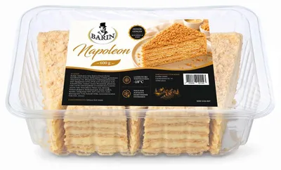 Produktbild von BARIN Torte &amp;quot;Napoleon&amp;quot;, geschnitten, 600g (tiefgefroren)