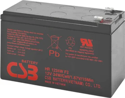 Obrázek produktu pro PowerWalker 12V/9Ah CSB VRLA olověný gelový akumulátor