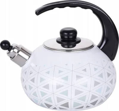 Produktbild von Emaillierter Stahlkessel Mit Pfeife 2,5 L Induktion Kamille Km-1037