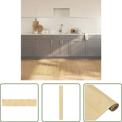 Obrázek produktu pro The Living Store Koberec Obdélníkový světlý přírodní 100x500 cm Bamboo