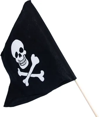 Produktbild von Piratenflagge Baumwolle 2-farbig