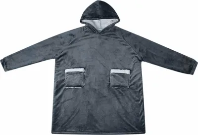 Produktbild von vidaXL Decken-Hoodie Marineblau M Fleece und Flanell