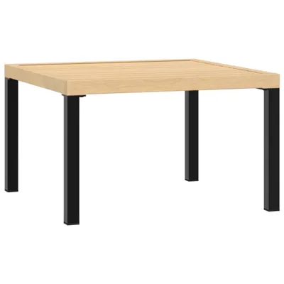Obrázek produktu pro Zahradní konferenční stolek černý 65 x 65 x 40 cm hliník