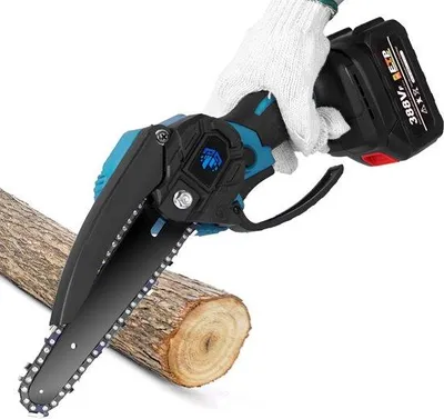 Immagine prodotto di Mini motosega elettrica con 2 batterie ricaricabili e caricabatterie