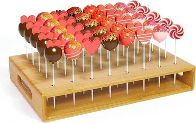 Image de Présentoir pour 100 gâteaux, en bois, décoration