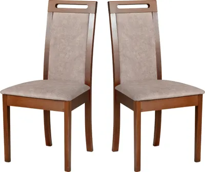 Produktbild von Esszimmerstuhl, Holz Eiche Massiv Stuhl Stühle Küchenstuhl - Set 2x Roma 6, sonoma