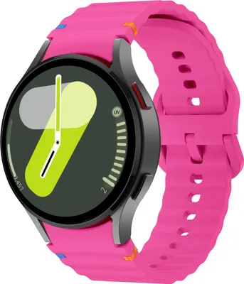 Produktbild von Strap-it Silicone Wave Armband - Passend für Samsung Galaxy Watch 7 (40 & 44mm) / Galaxy Watch 6 (Classic) / Galaxy Watch 5 (Pro) / Galaxy Watch 4 (Classic) - hellrosa