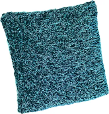 Produktbild von Kissenbezug Wiese 50x50 Türkis Kissenhülle kuschlig weich Deko Kissen Couchkissen Sofakissen