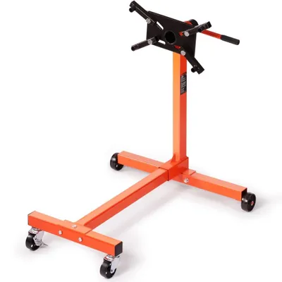 Produktbild von Motorständer - Motorhalter 340 kg, Klauenheber Getriebehalter - Motorheber Kfz-Werkstatt mit 4 Rädern & 508 mm Griff, Bewegliche Motorheber - Motorkräne Reparaturwerkzeuge Motor