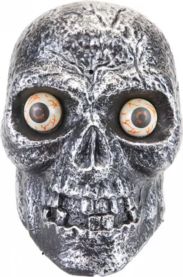 Produktbild von Unheimlicher Totenkopf mit Licht & Sound Effekt für Halloween 16cm