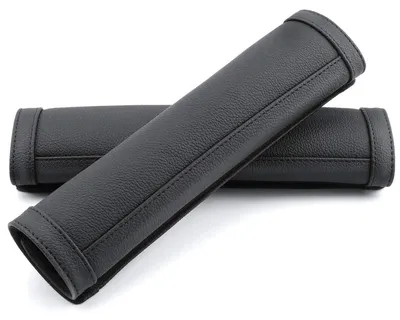 Produktbild von Gurtpolster Auto Mikrofaser Leder Schwarz 2 Stück