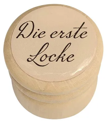 Produktbild von Milchzahndose Zahndose Zahnbox - Holz - Durchmesser 34 mm - Mit Drehverschluss
