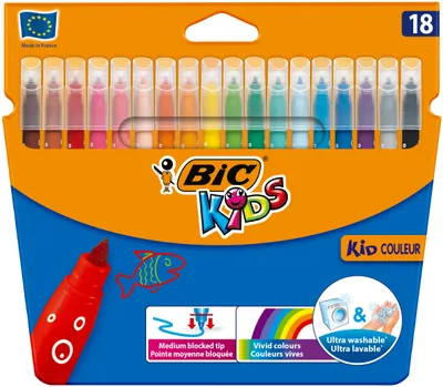 Obrázok produktu pre BIC 937508, Stredná, 18 farba/farieb, Rôzne farby, 2,8 mm, 0,8 mm, Rôzne farby