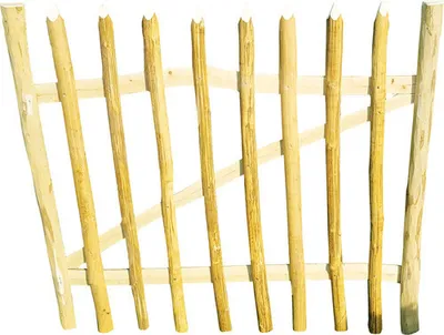 Produktbild von Einzeltor für Staketenzaun Rollzaun Haselnuss 100 x 90 cm natur