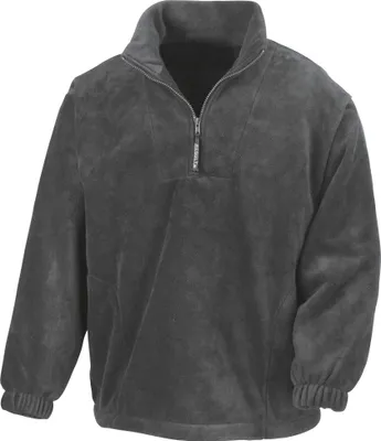 Image de Pull en polaire Result avec fermeture éclair BC920 (L) (Gris Oxford)